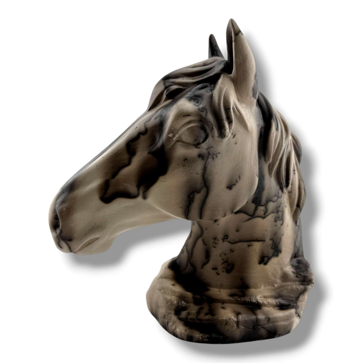 Horse Hair Horse Head Bust Sculpture by Luna - SunWest Treasures