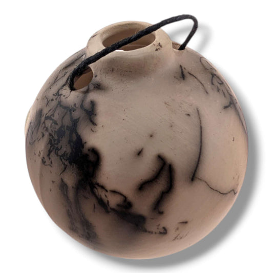 Horse Hair Pottery Summer Garden Butterfly Ornament, Handcrafted by Luna