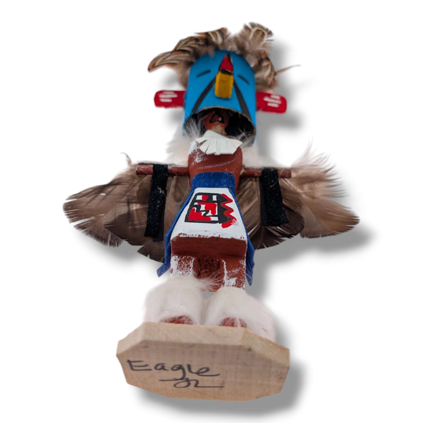 6 Inch Eagle Kachina Doll with Detachable Mask