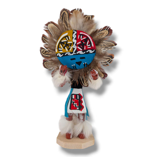 6 Inch Sunface Kachina Doll with Detachable Mask