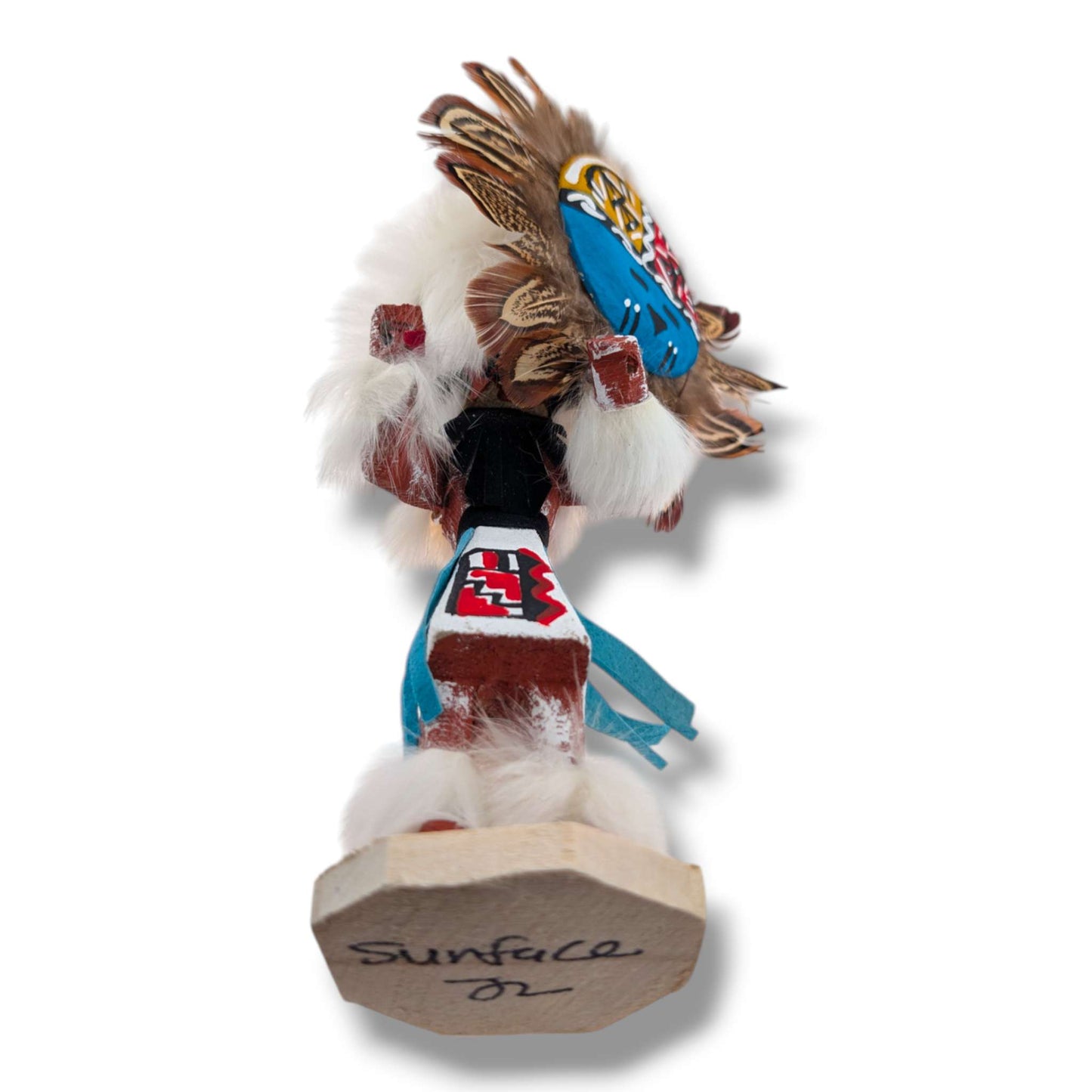 6 Inch Sunface Kachina Doll with Detachable Mask