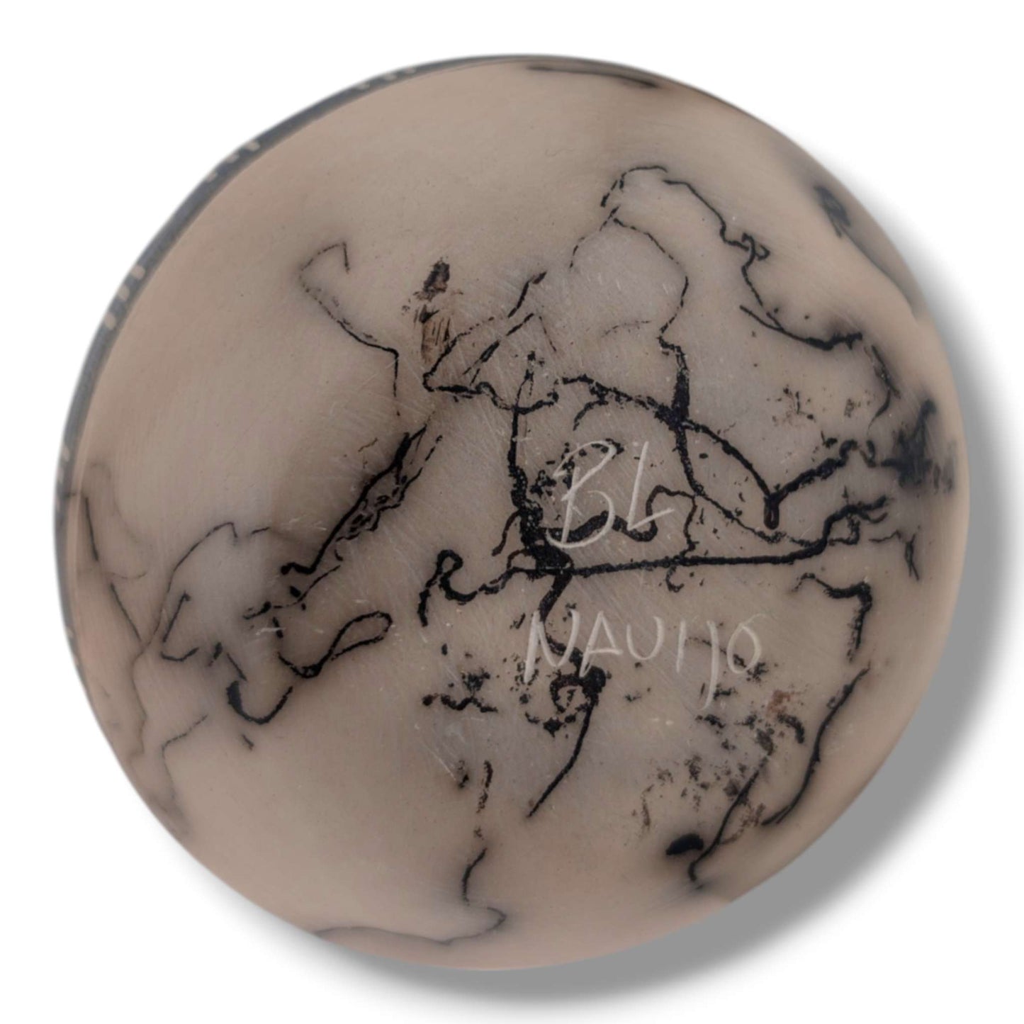 Navajo Hand-Etched Horsehair Vase by Ben Billy