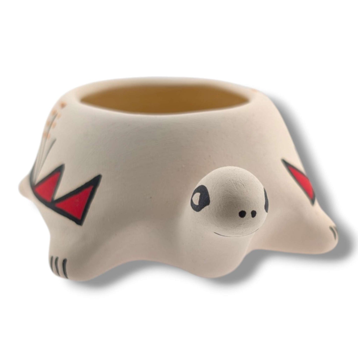 Acoma Pueblo Handmade Turtle Pottery Bowl by Mickey
