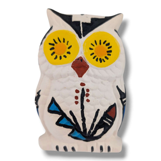 Acoma Pueblo Miniature Pottery Owl Figurine by Mickey - SunWest Treasures
