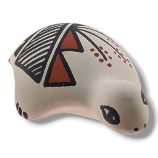 Acoma Pueblo Miniature Pottery Turtle Figurine by Mickey - SunWest Treasures
