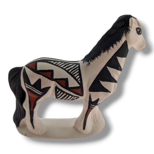 Acoma Pueblo Miniature Pottery Horse Figurine by Mickey - SunWest Treasures