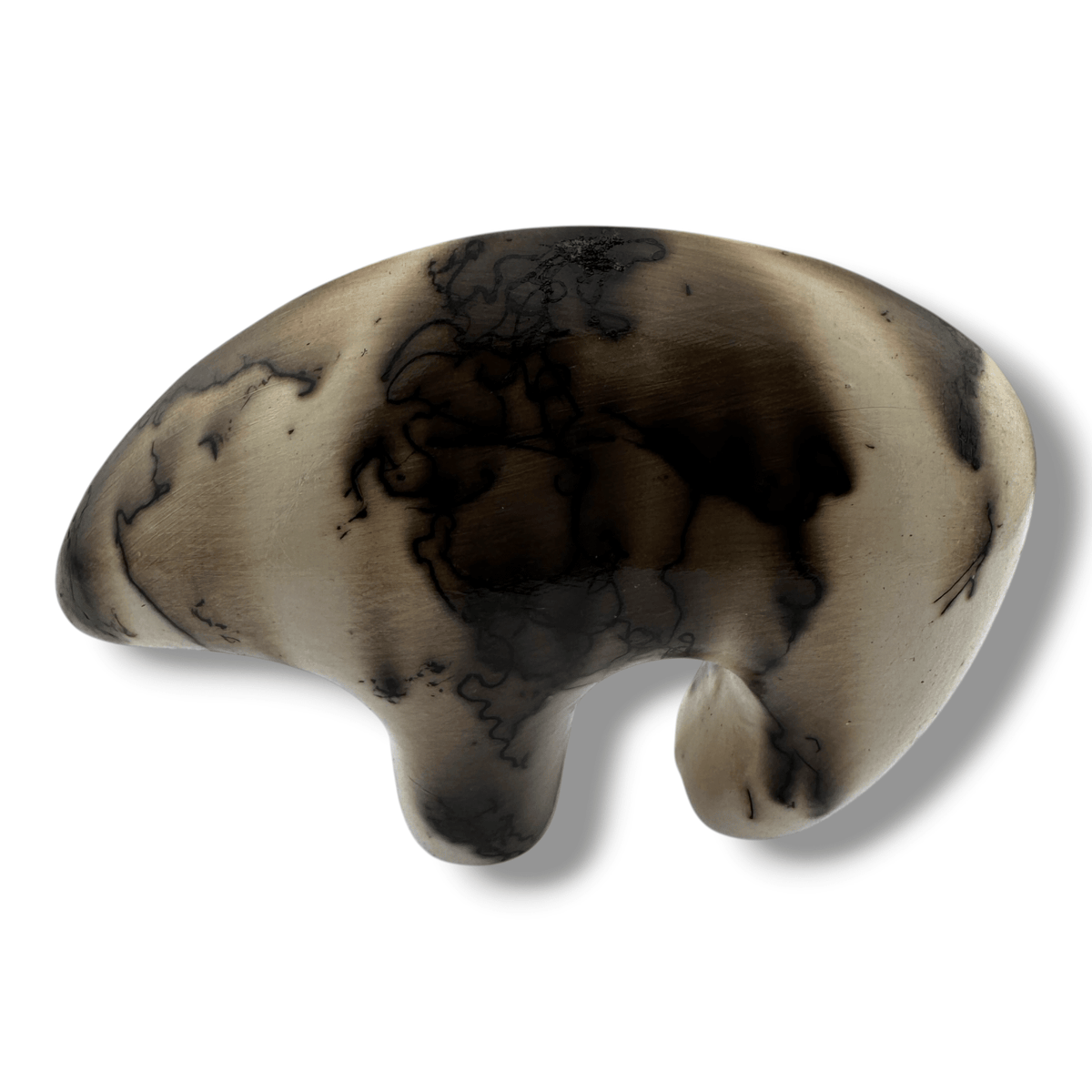 Small Guardian of the Pueblo Handcrafted Horsehair Bear Pottery Marbled Stone Finish - SunWest Treasures