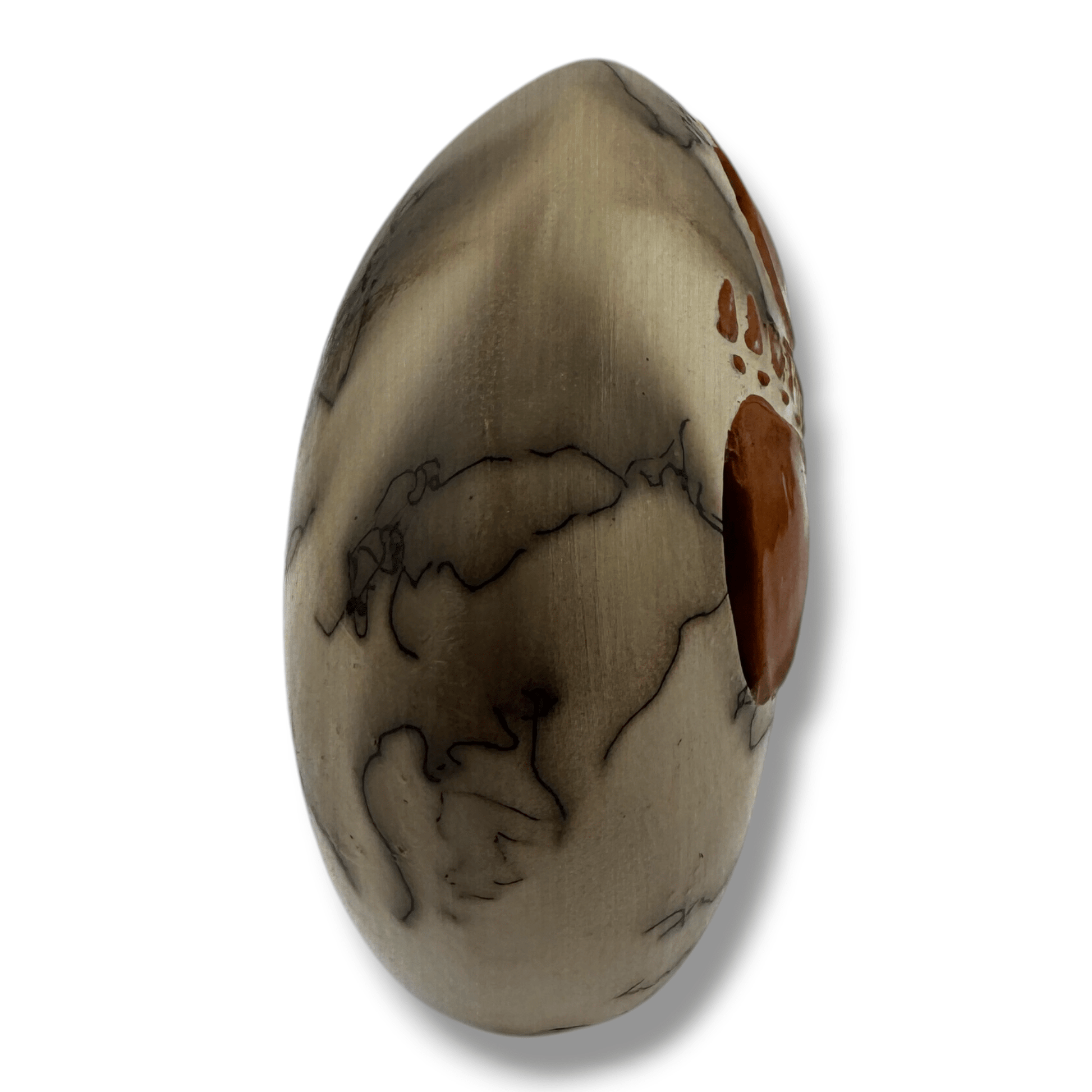 Path of the Bear Small Handcrafted Horsehair Pottery Marbled Bear Paw Sculpture - SunWest Treasures