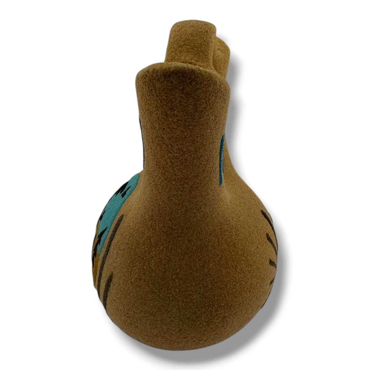 Handmade Small Molly Bryan Gooldtooth Small Sand Painting Wedding Vase - SunWest Treasures