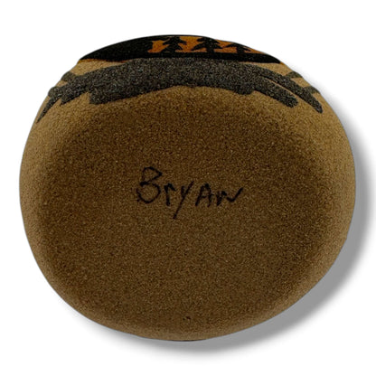 Handmade Small Molly Bryan Gooldtooth Small Sand Painting Wedding Vase - SunWest Treasures