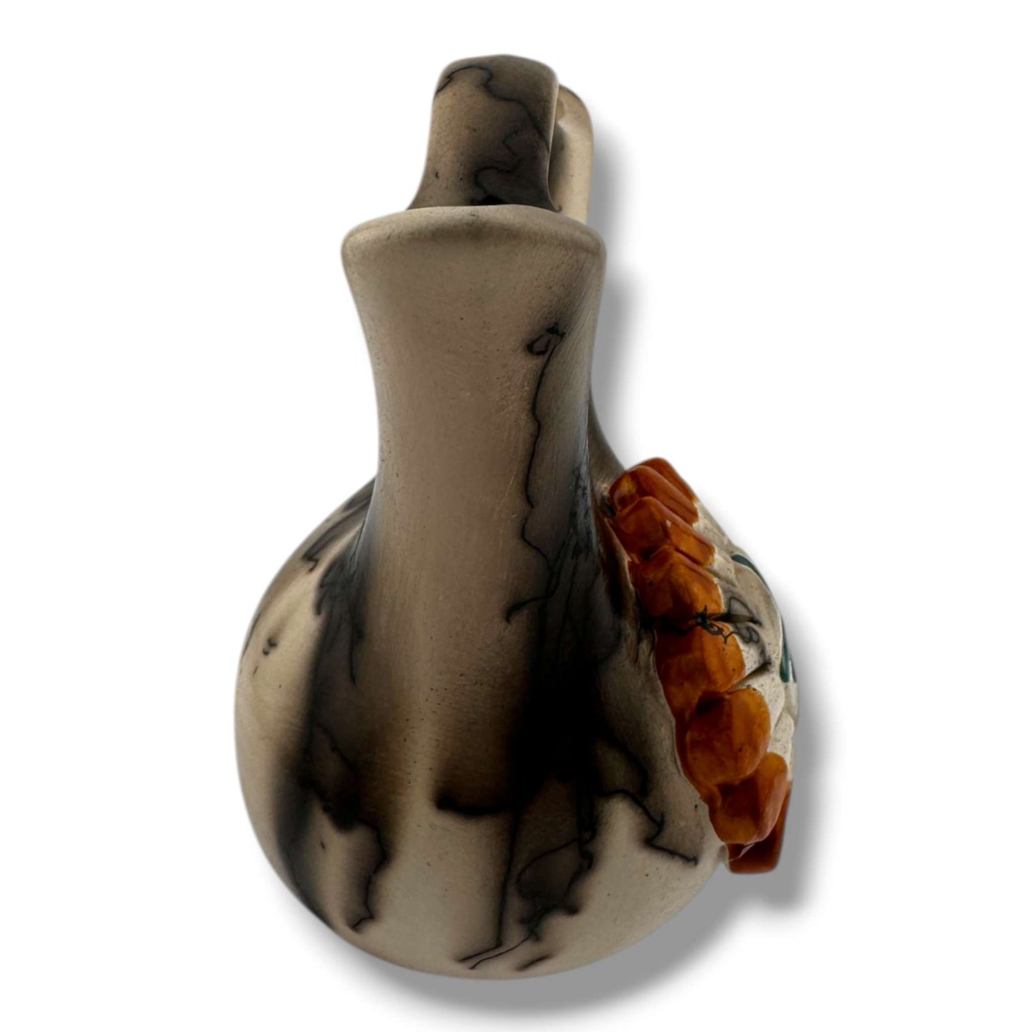Navajo Small Horsehair Wedding Vase with Sunface Kachina by Bryan & Molly Goldtooth - SunWest Treasures