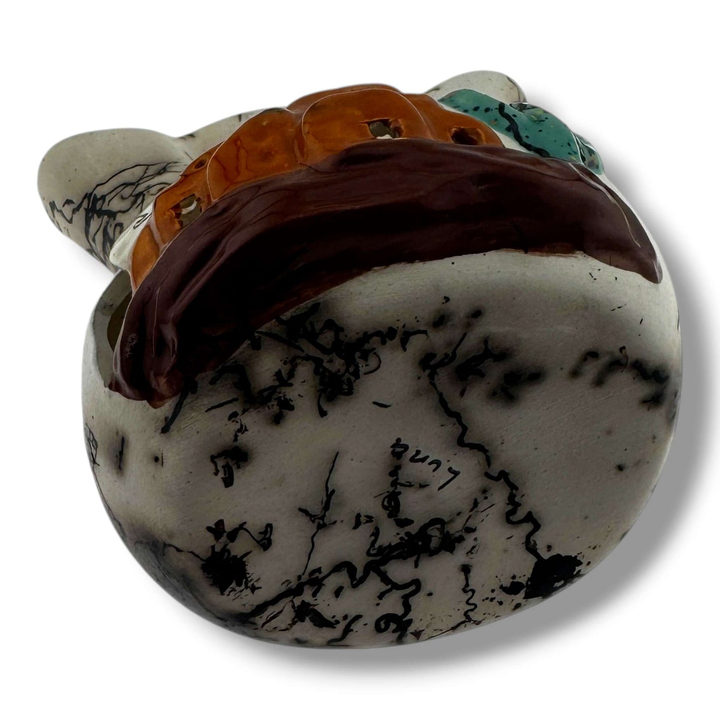 Luna Handmade Horsehair Wedding Vase with Pueblo and Cactus - SunWest Treasures