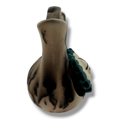 Horsehair Handmade Small Wedding Vase with Sculpted Sunface by Luna - SunWest Treasures