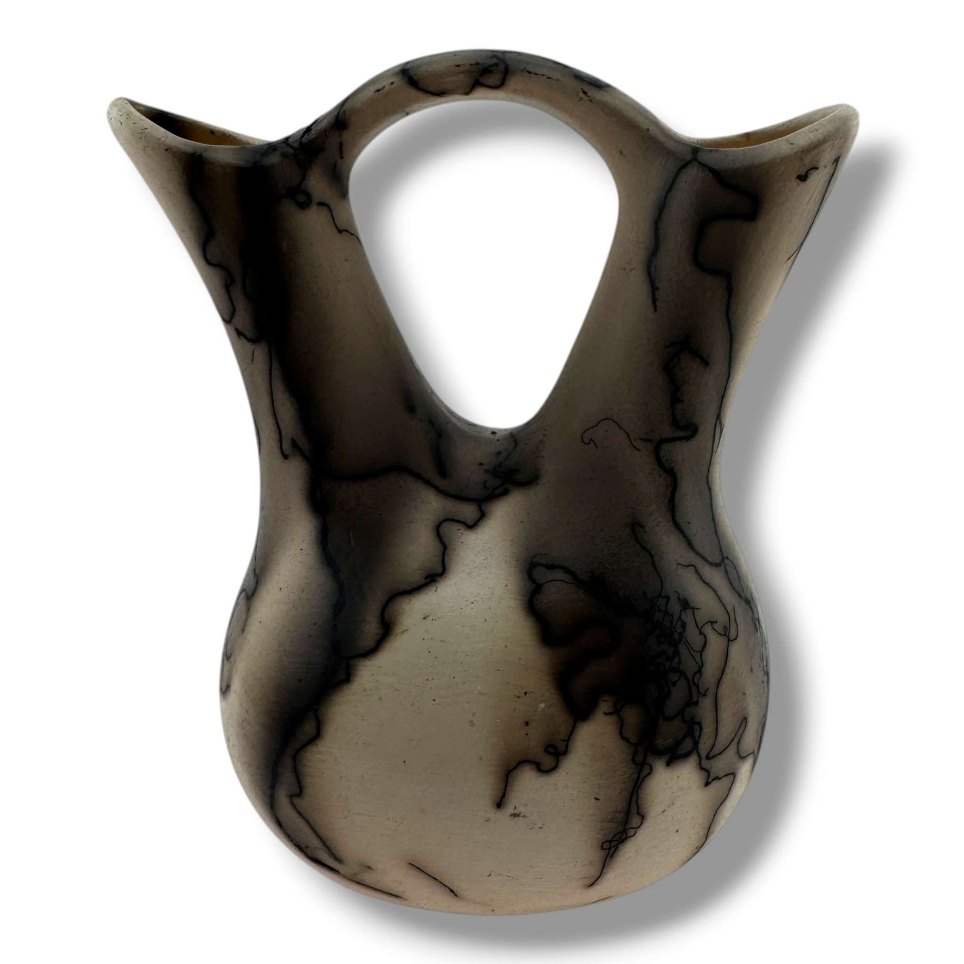 Handcrafted Horsehair Small Wedding Vase with Intricate Cutouts - SunWest Treasures
