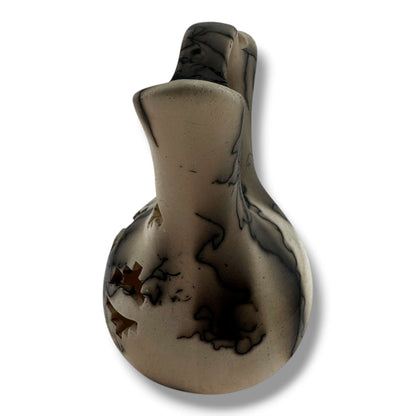 Handcrafted Horsehair Small Wedding Vase with Intricate Cutouts - SunWest Treasures