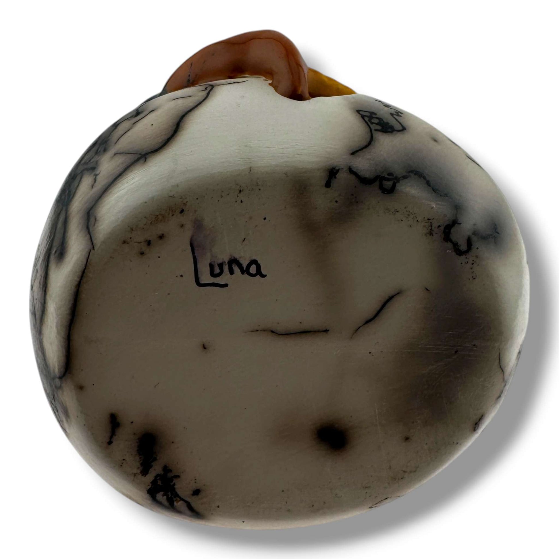 Small Handcrafted Horsehair Wedding Vase with Sculpted Hummingbird By Luna - SunWest Treasures