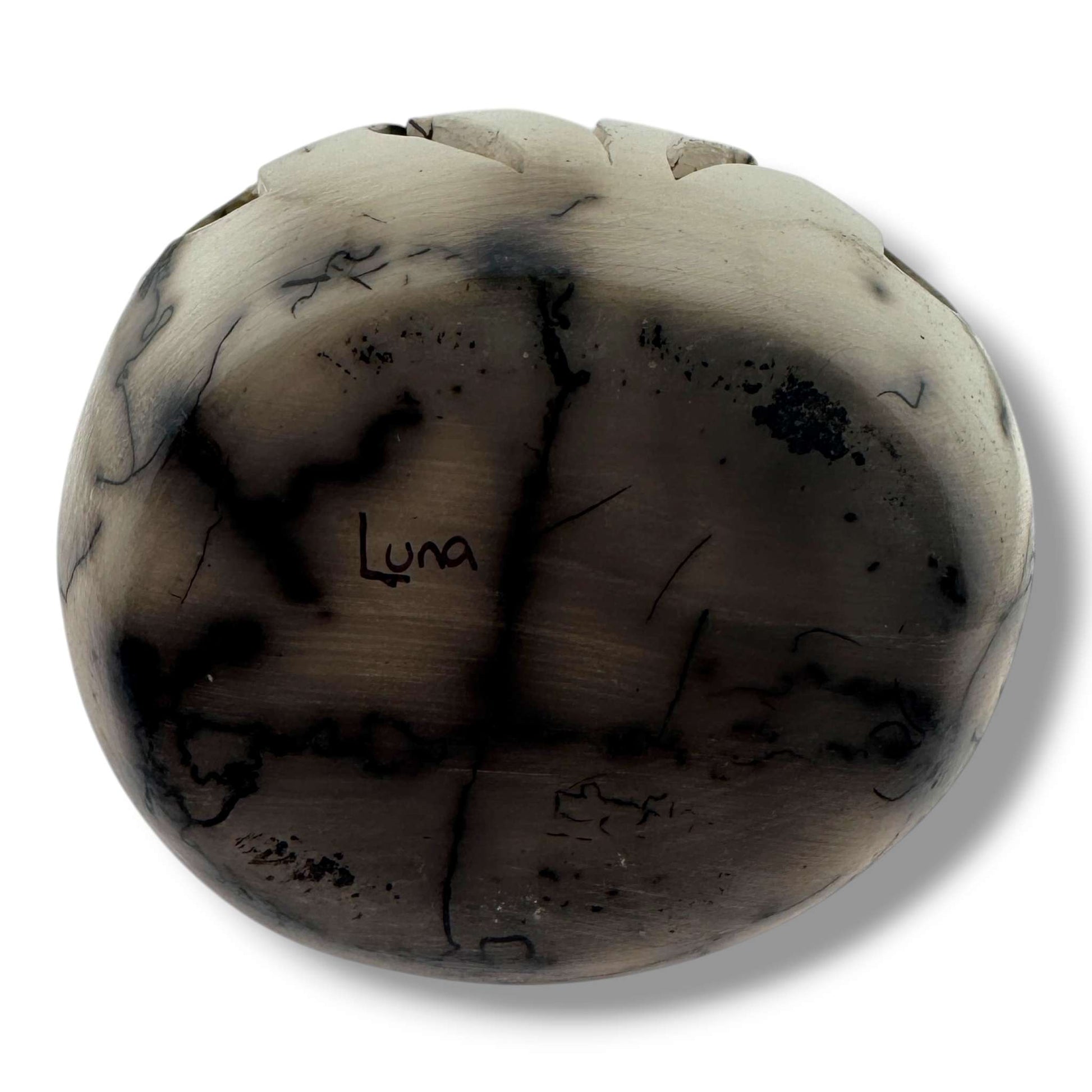 By Luna Small Handcrafted Horsehair Wedding Vase with Flame Cutouts - SunWest Treasures