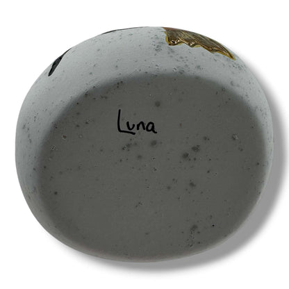 Small Handcrafted Wedding Vase with Sculpted Hummingbird with Liquid Gold By Luna - SunWest Treasures