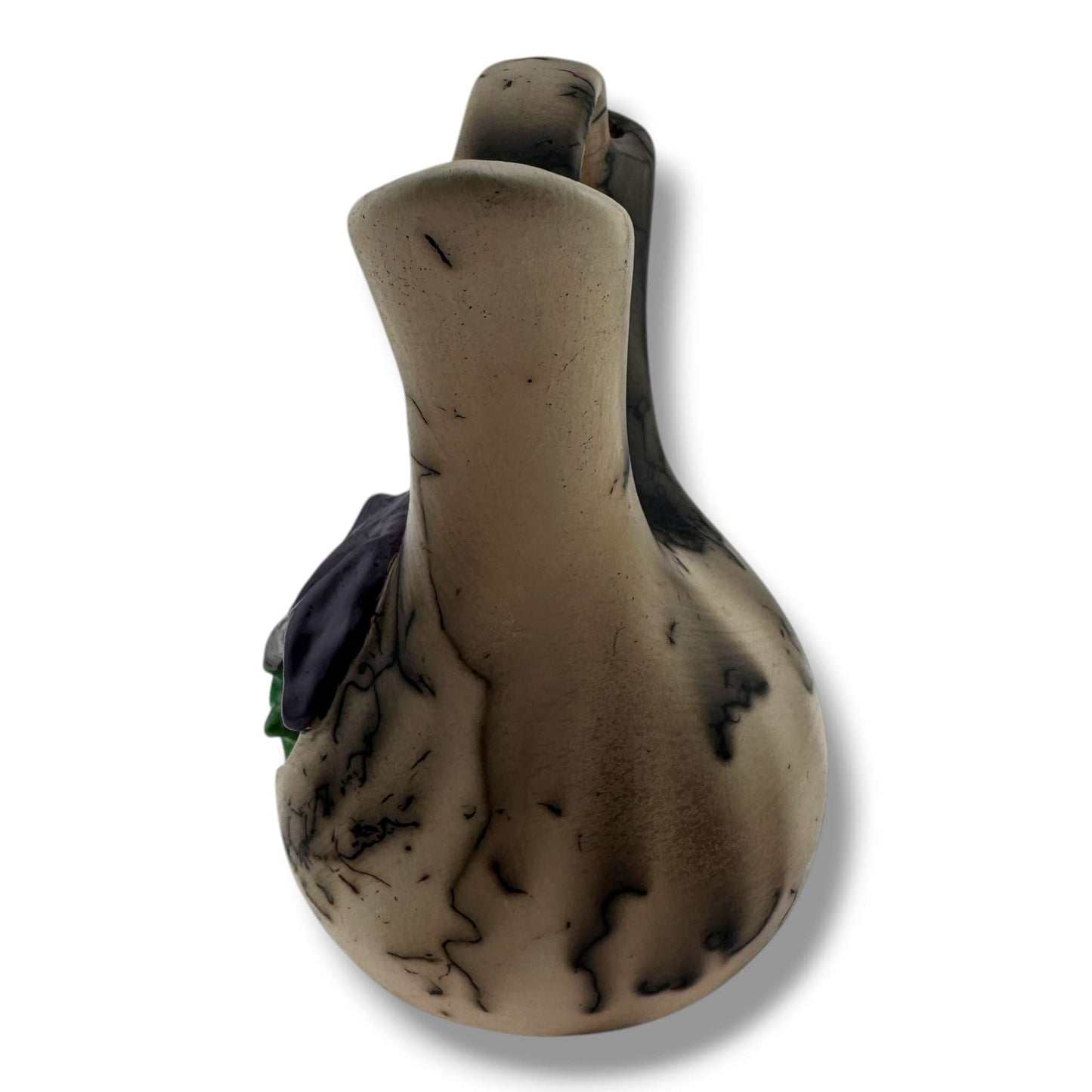 Horsehair Small Wedding Vase with Sculpted Morning Glory by Luna - SunWest Treasures