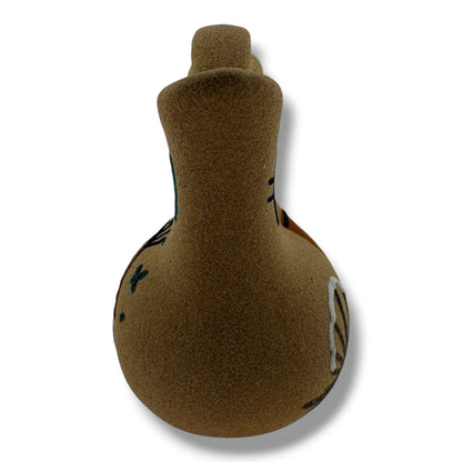 Small Horsehair Wedding Vase with Kokopelli & Pottery Sand Painting Design - SunWest Treasures