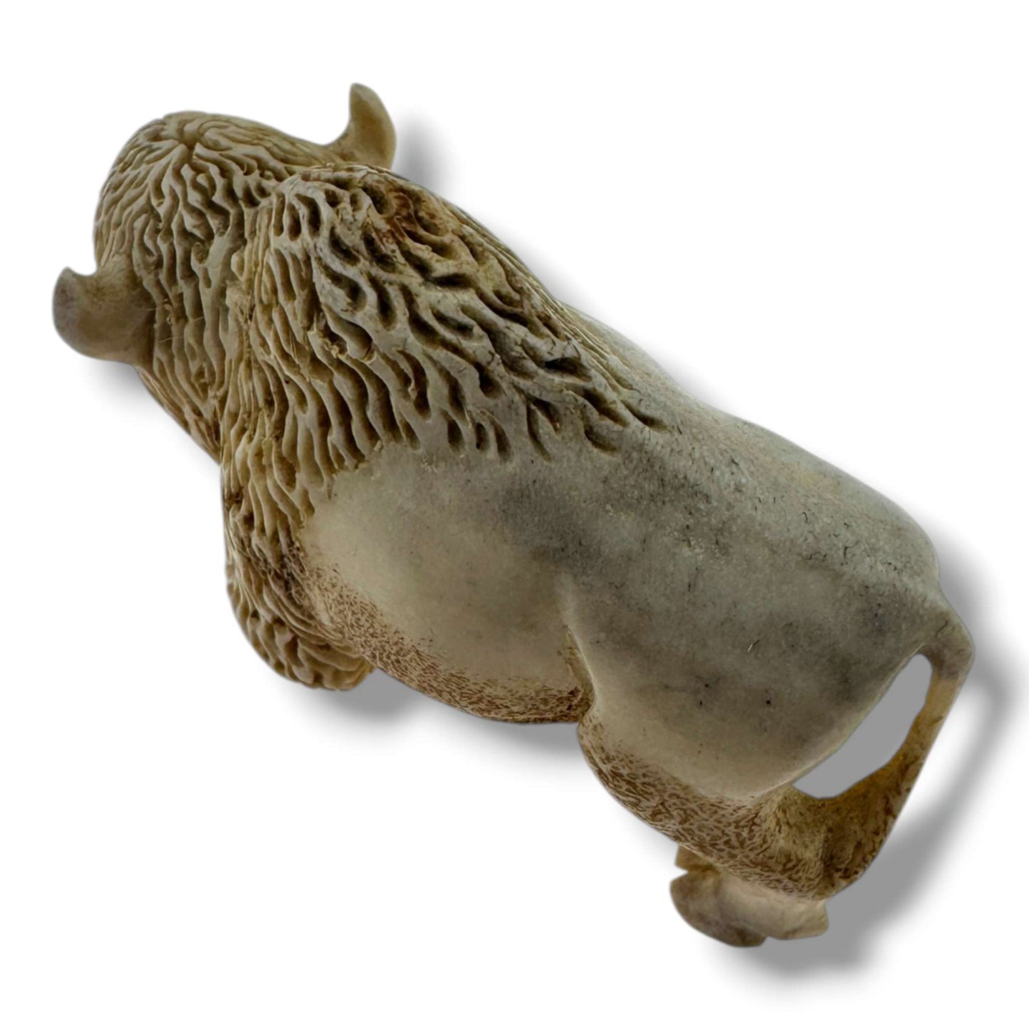 Hand Carved Buffalo Figurine | American Bison Artisan Sculpture - SunWest Treasures