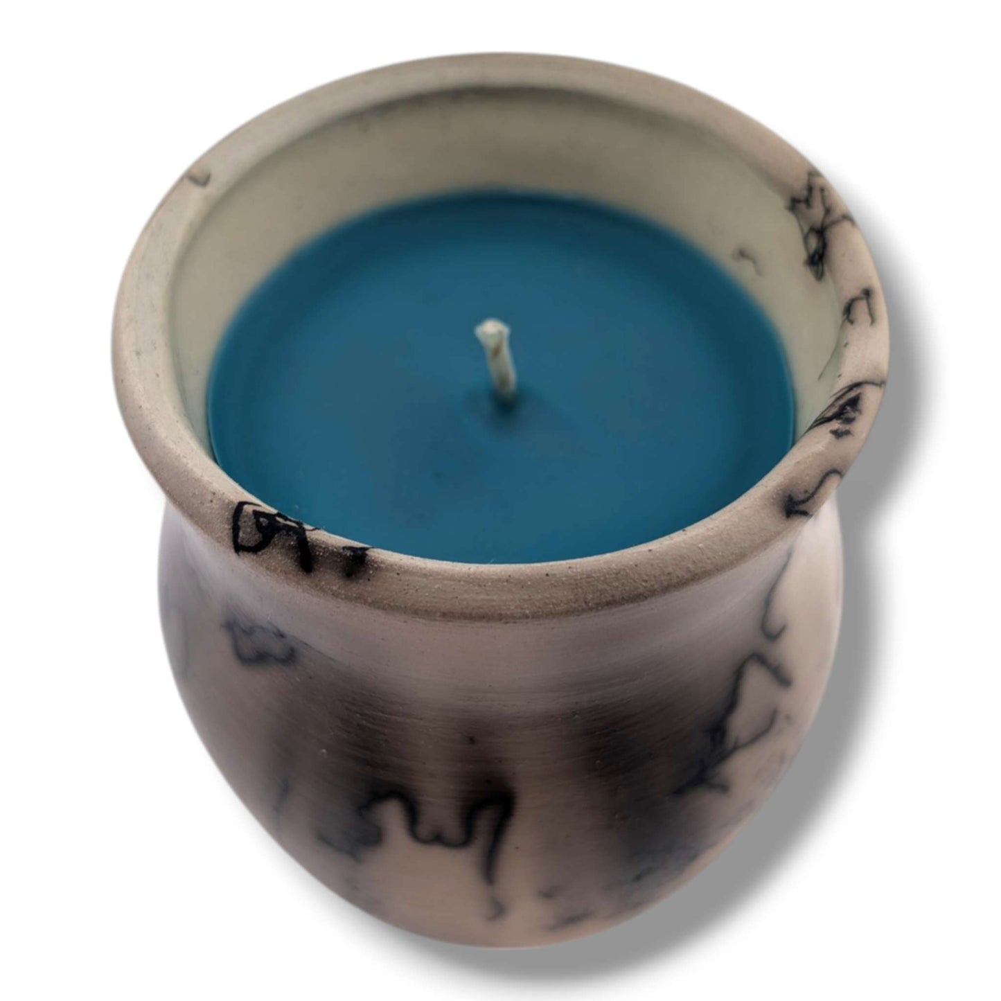 Horsehair Pottery Candle by Luna | Handcrafted Art - SunWest Treasures