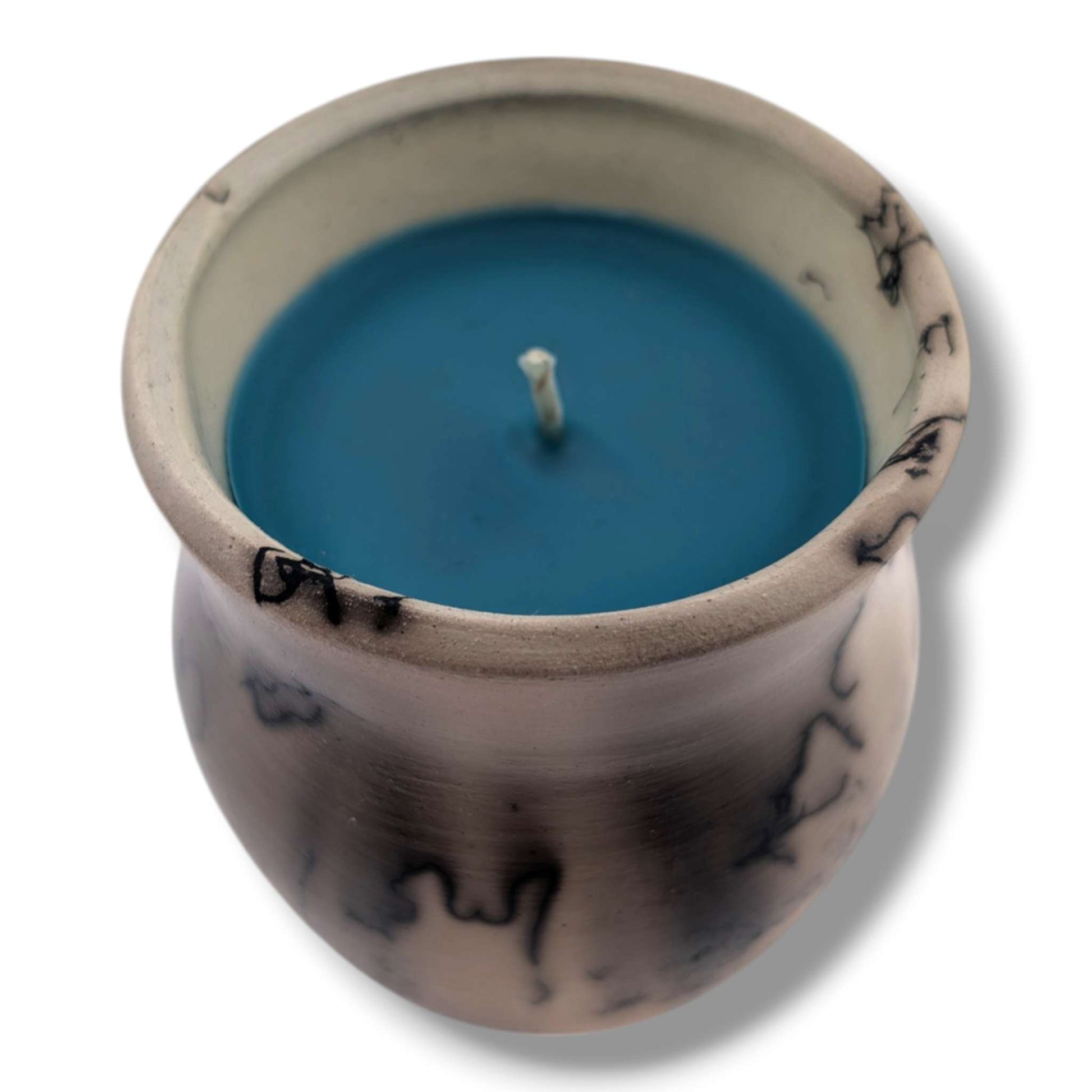 Horsehair Pottery Candle by Luna | Handcrafted Art - SunWest Treasures