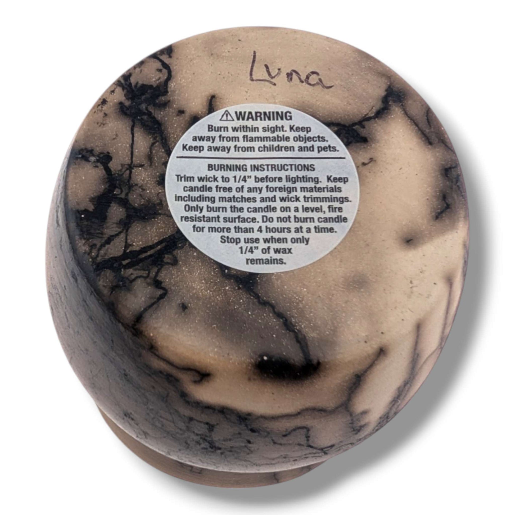 Horsehair Pottery Candle by Luna | Handcrafted Art - SunWest Treasures