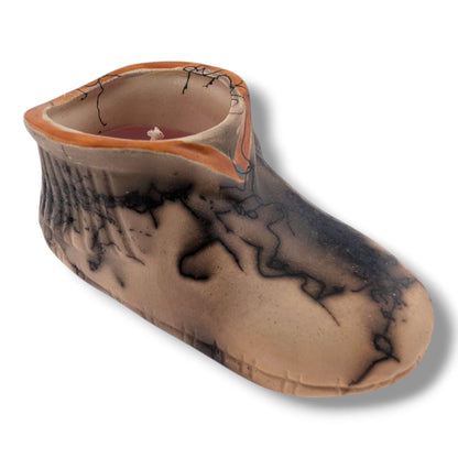 Horsehair Moccasin Pottery Candle by Luna | Handcrafted Southwest Art - SunWest Treasures