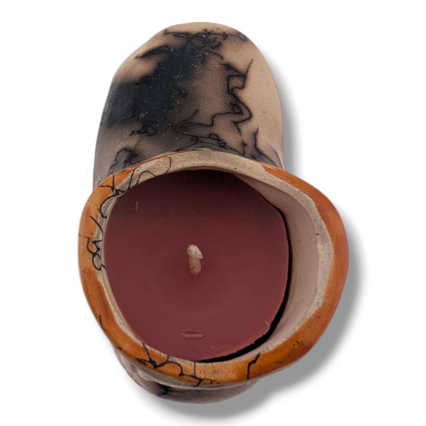 Horsehair Moccasin Pottery Candle by Luna | Handcrafted Southwest Art - SunWest Treasures