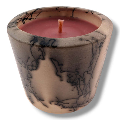 Horsehair Red Pottery Candle, Handcrafted by Luna - SunWest Treasures
