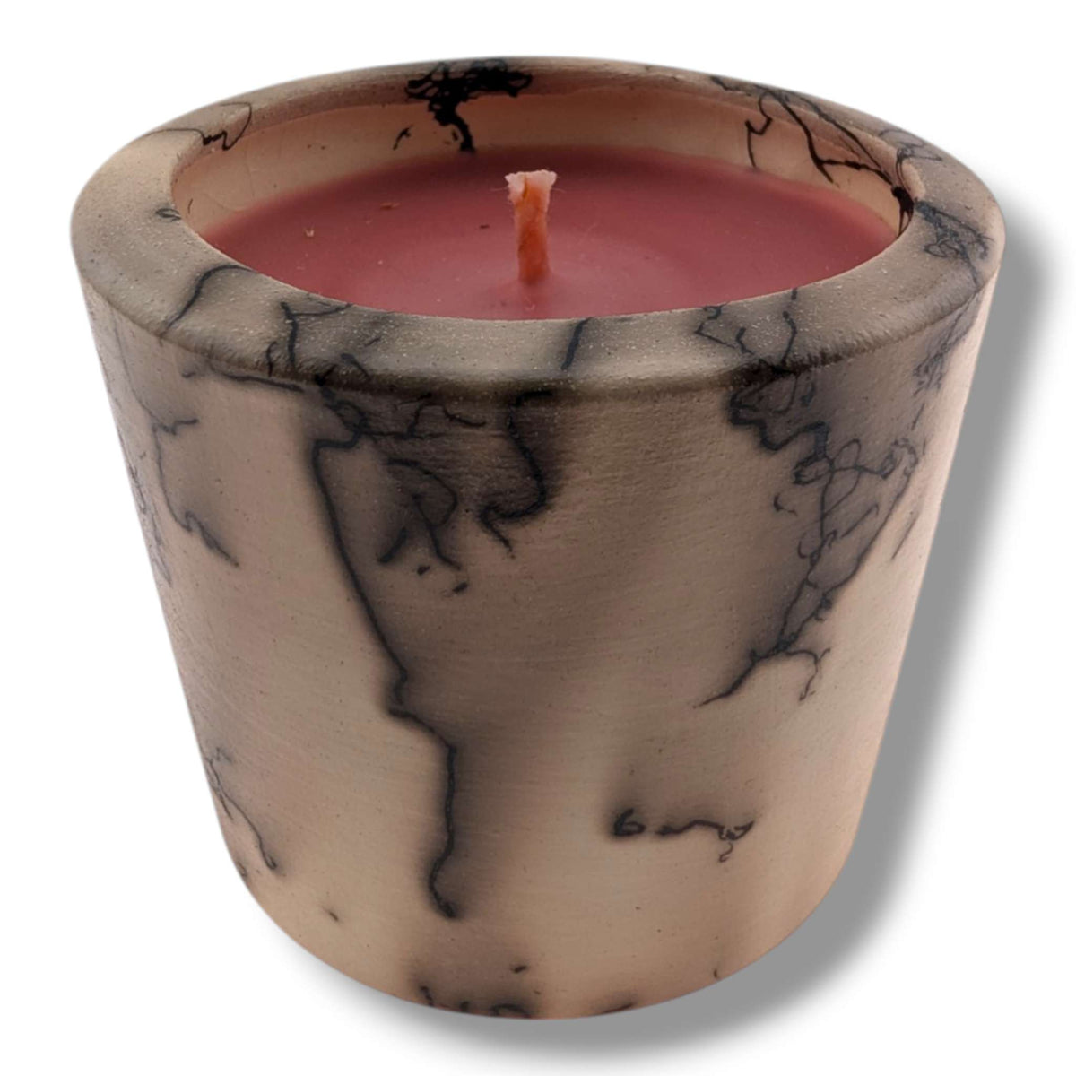 Horsehair Red Pottery Candle, Handcrafted by Luna - SunWest Treasures