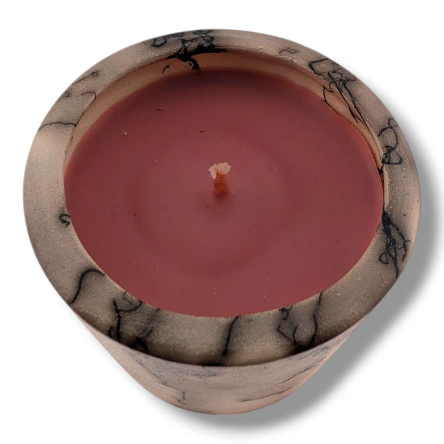 Horsehair Red Pottery Candle, Handcrafted by Luna - SunWest Treasures