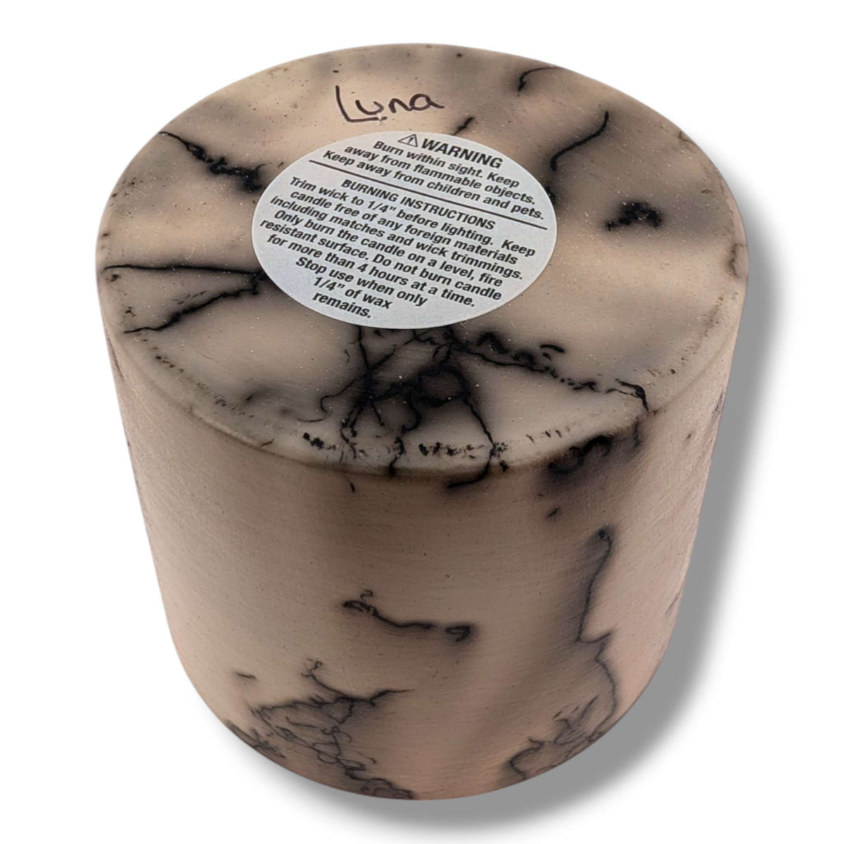 Horsehair Red Pottery Candle, Handcrafted by Luna - SunWest Treasures