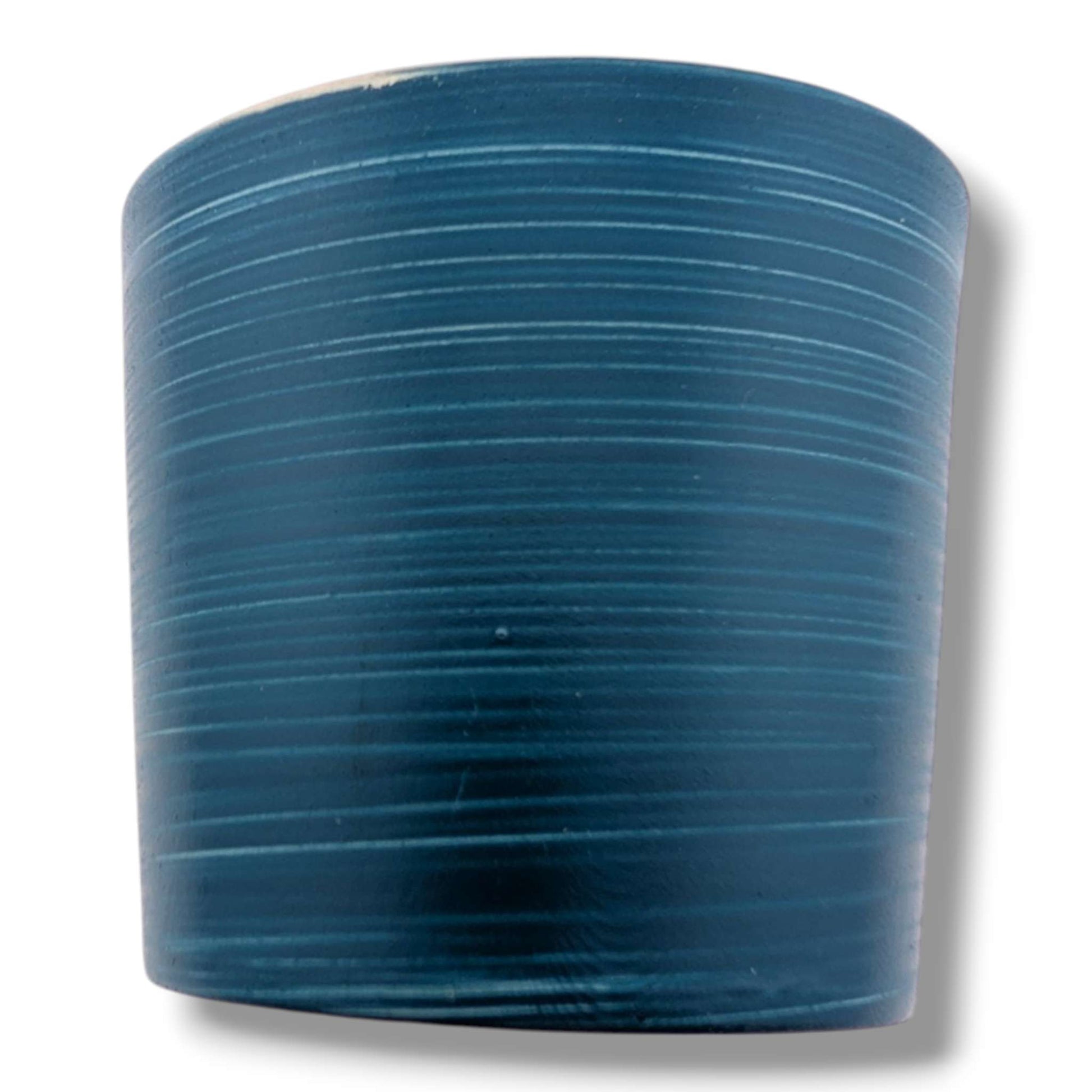 Blue Bear and Mountains Pottery Candle, Handcrafted by Luna - SunWest Treasures