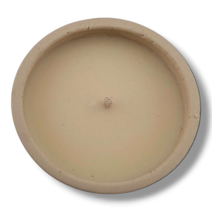 Blue Bear and Mountains Pottery Candle, Handcrafted by Luna - SunWest Treasures