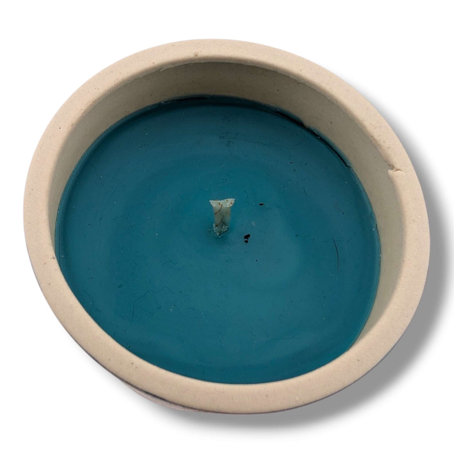 Blue Hummingbird Pottery Candle, Handcrafted by Luna - SunWest Treasures
