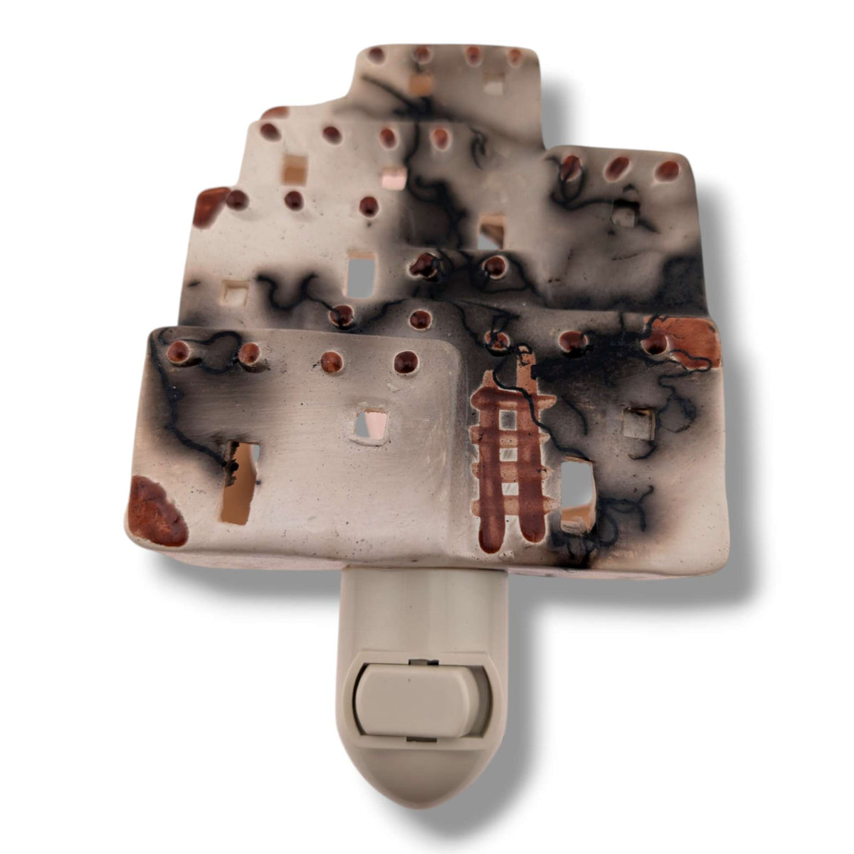Horsehair Pueblo Nightlight, Handcrafted by Luna - SunWest Treasures