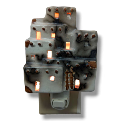 Horsehair Pueblo Nightlight, Handcrafted by Luna - SunWest Treasures