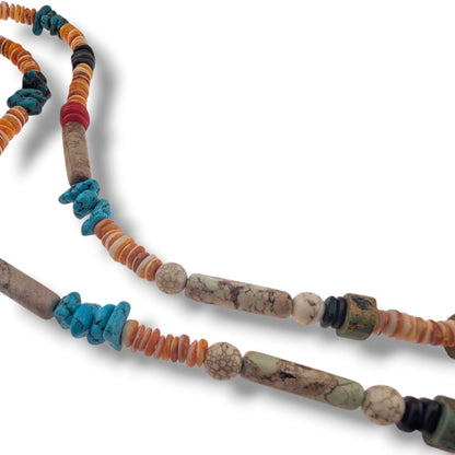 Handcrafted Large Shell Mosaic Inlay Purple Turtle Necklace