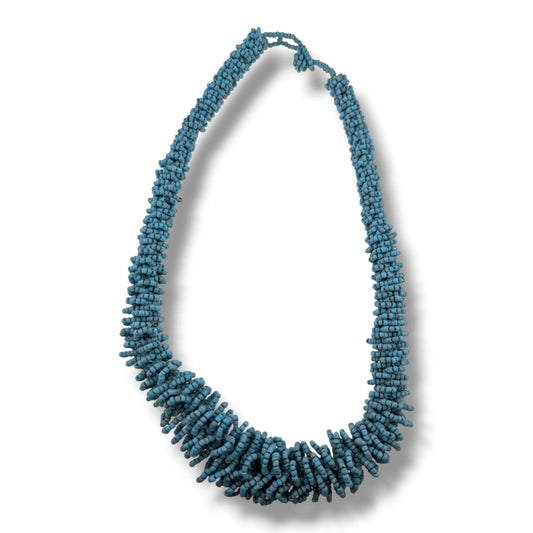 Handcrafted Indonesian Multi Strand Seed Bead Necklace