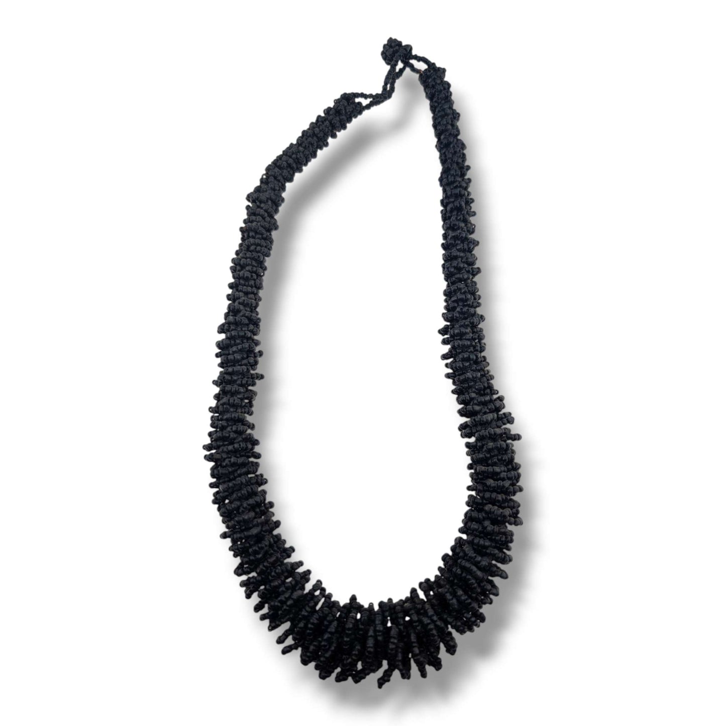 Handcrafted Indonesian Multi Strand Seed Bead Necklace
