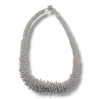 Handcrafted Indonesian Multi Strand Seed Bead Necklace
