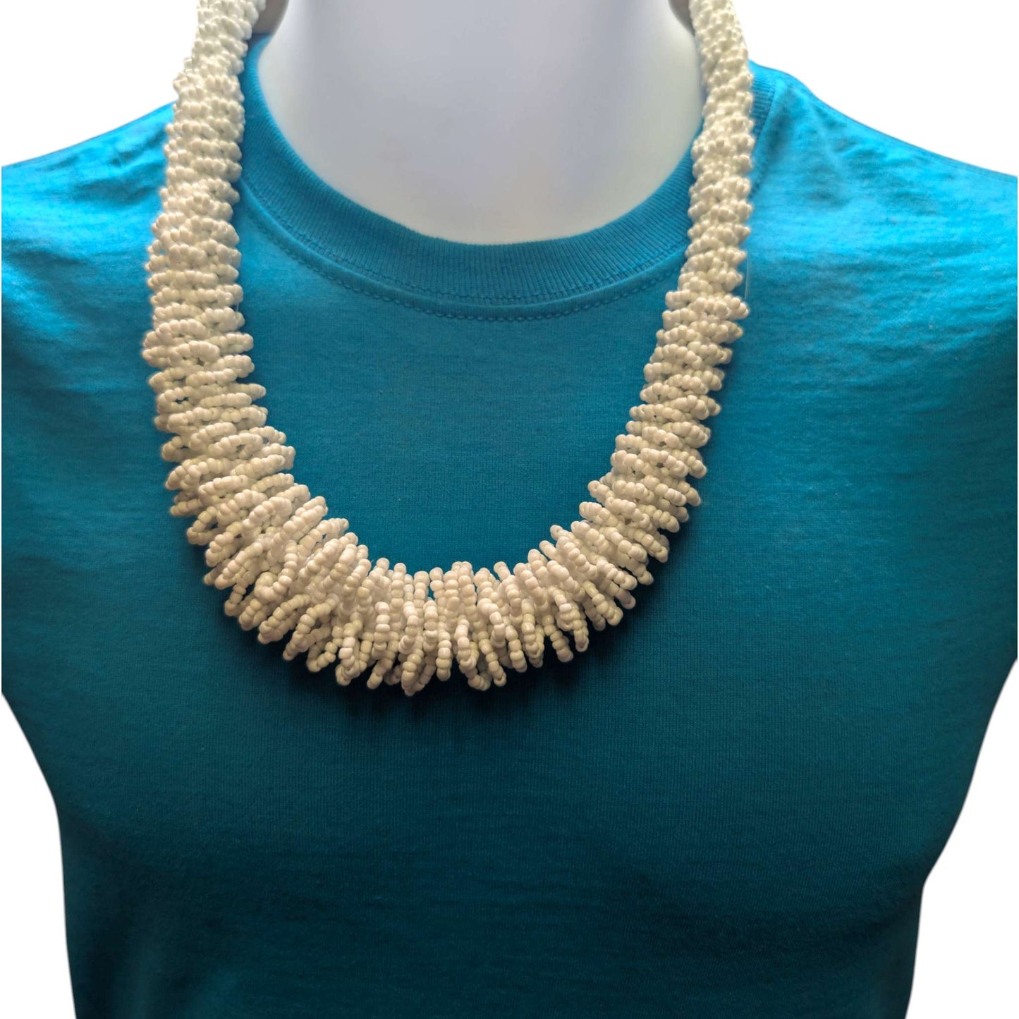 Handcrafted Indonesian Multi Strand Seed Bead Necklace