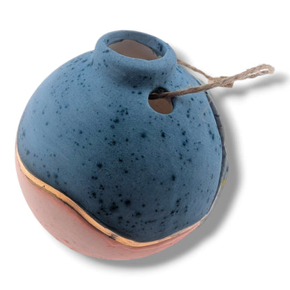 Pottery Butterfly Ornament, Handcrafted by Luna