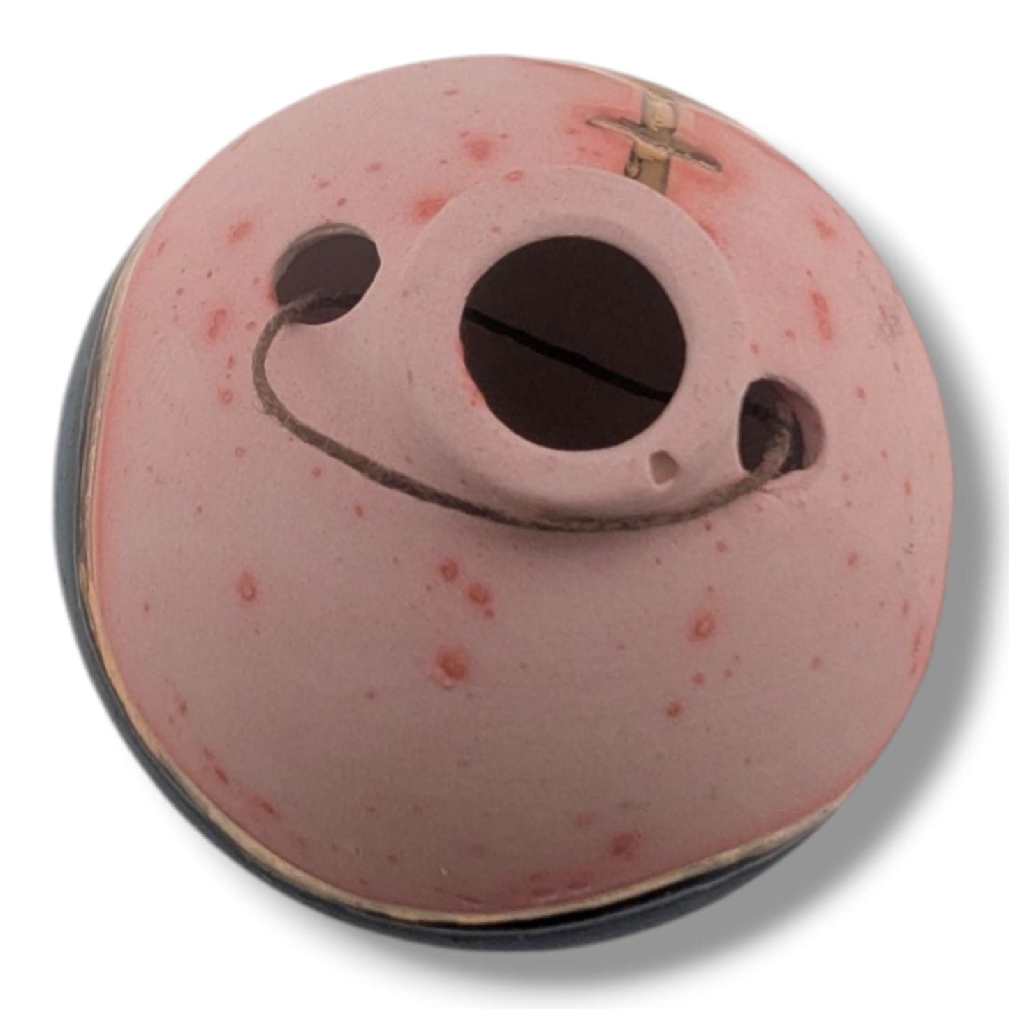 Pottery Pueblo Church Ornament, Handcrafted by Luna