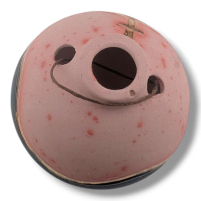 Pottery Pueblo Church Ornament, Handcrafted by Luna