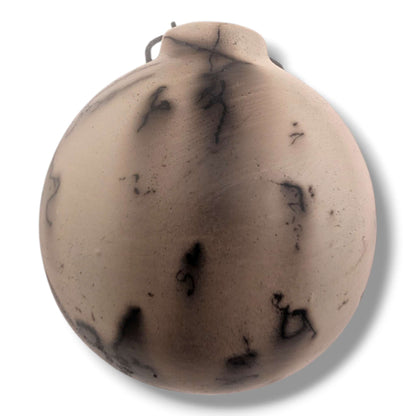 Horse Hair Pottery Bear Ornament, Handcrafted by Luna