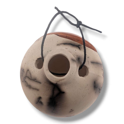 Horse Hair Pottery Bear Ornament, Handcrafted by Luna