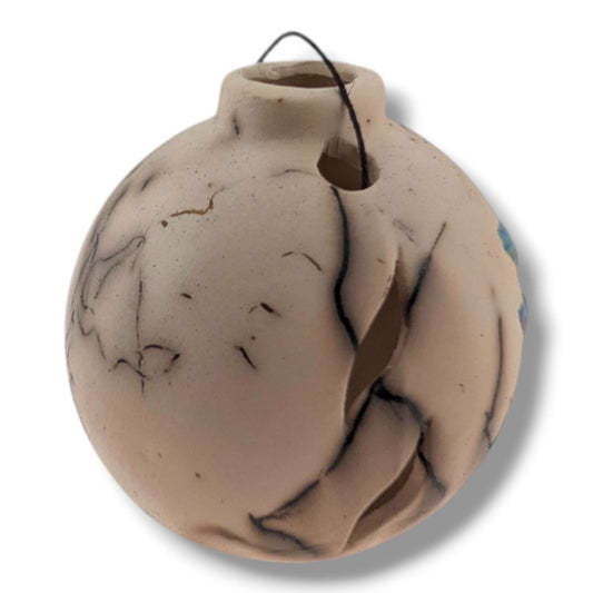 Horse Hair Pottery Minimalist Dragonfly Ornament, Handcrafted by Luna
